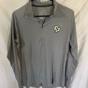 cal Poly grey zip up